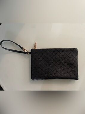 Anne Klein black wristlet